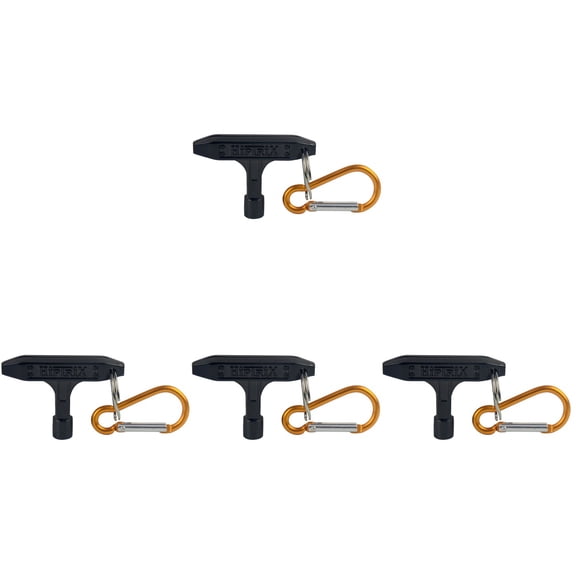 MERRYHAPY Black Drum Adjustment Tool 4Pcs, Easy to Use for Percussion Tuning and Assembly