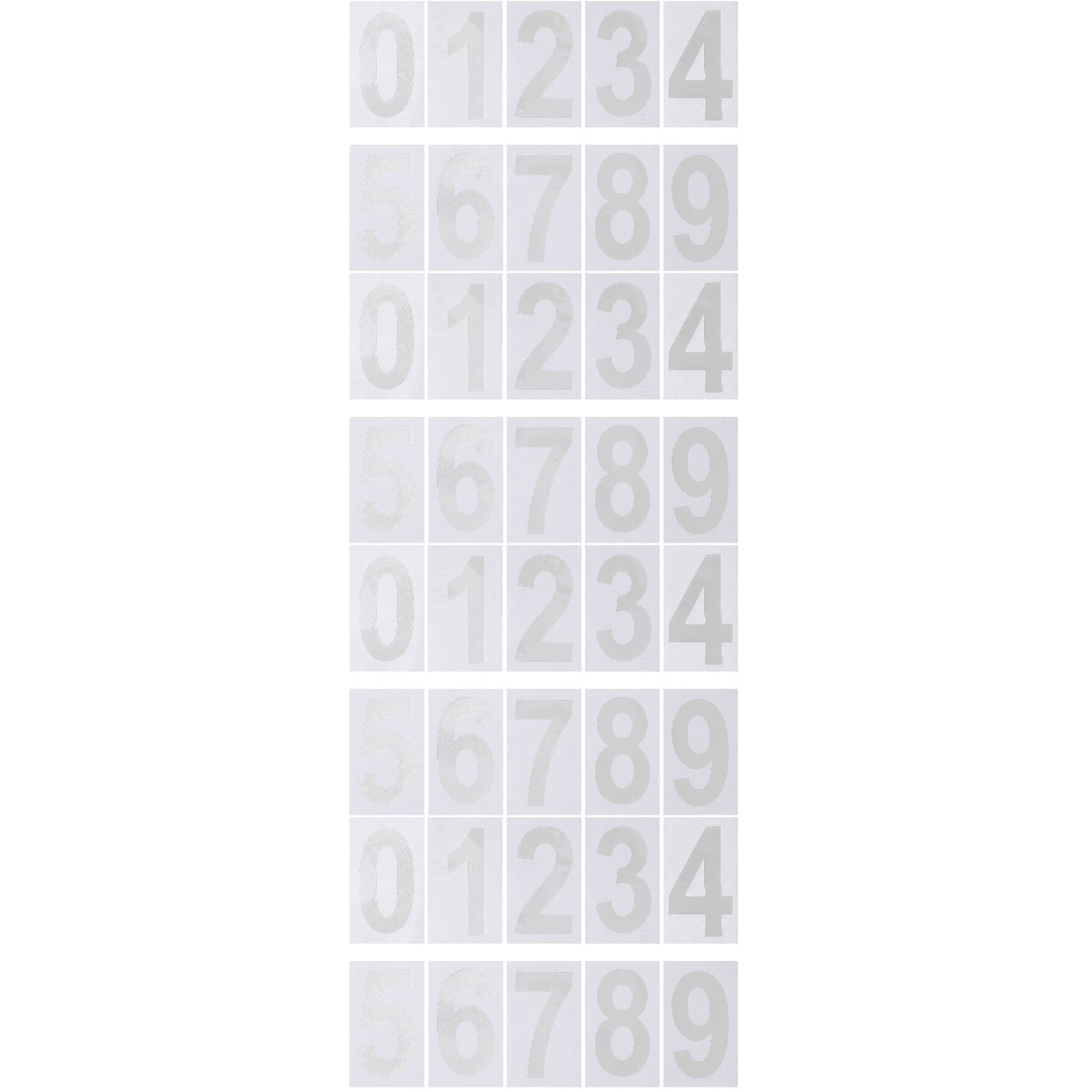 4 PCS External Mailbox Number outside Reflective Decals Numbers