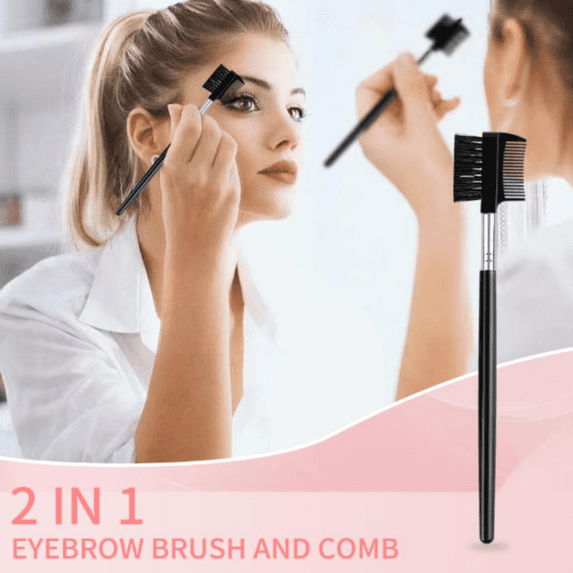 4 PCS Eyebrow Brush and Comb,Makeup Eyelash Comb,Portable Spoolie Brushes for Eyelashes Extension