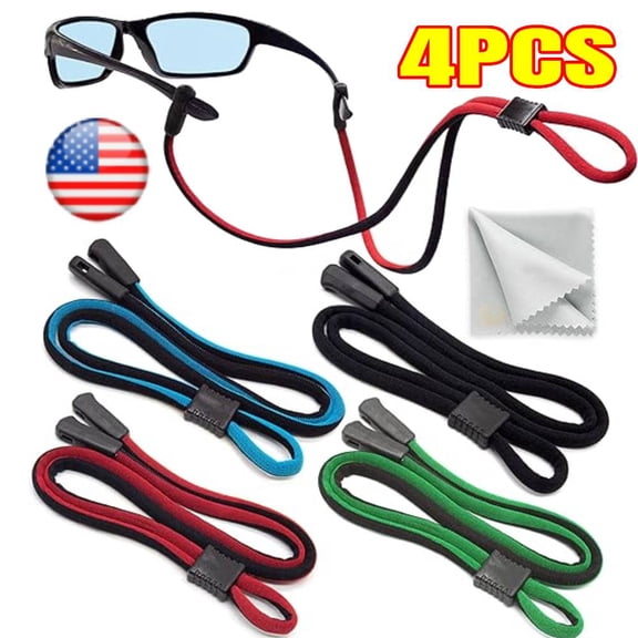 4 PCS Eyeglasses String Holder Strap - Eyeglass Chains Women Man - 4 Cords