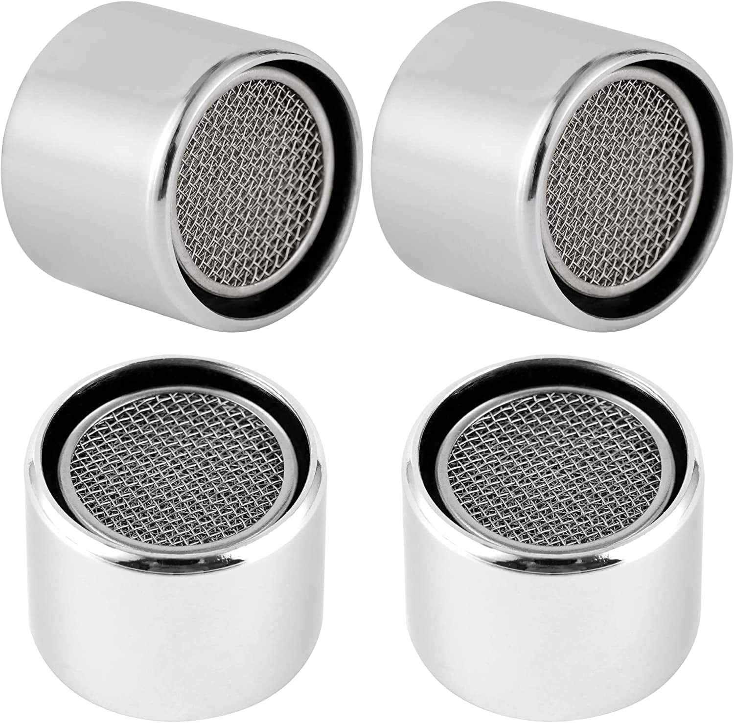 4 PCS Faucet Aerator, Kitchen Sink Aerator Faucet Filter with Solid ...