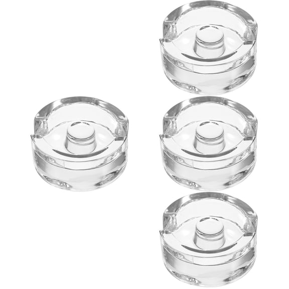 4 PCS Fermented Glass Heavy Stone Sauerkraut Glass Clear Jar Lids Beginners Sourkrout Weight Glass Fermentation Weights