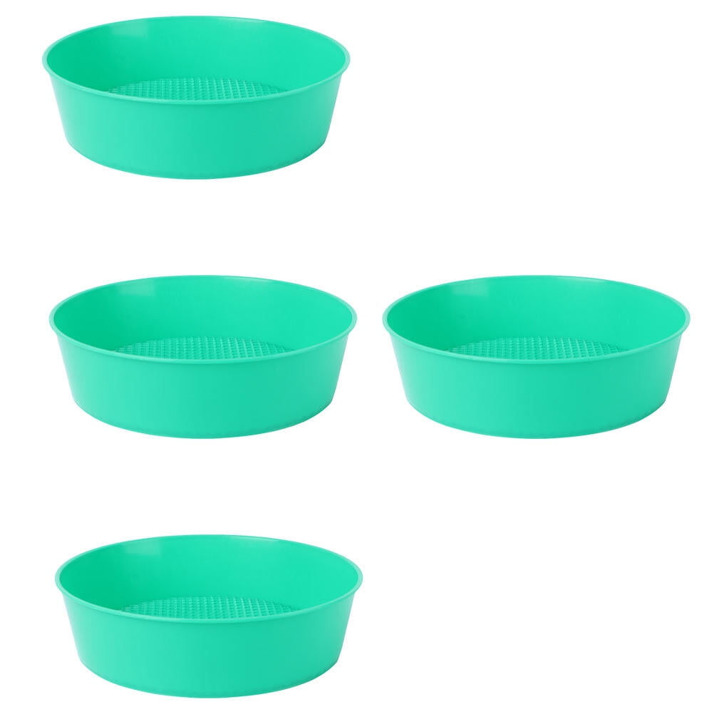 4 PCS Filter Strainer Round Soil Sieve Mesh Garden Sifter Bonsai