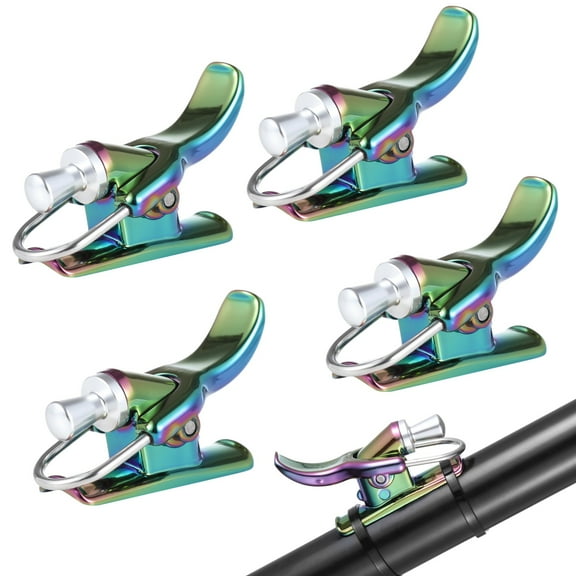 4 PCS Fishing Casting Triggers, Colorful Cannon Surf Fishing Trigger Assist with Cable Ties, Fixed Spool Casting Aid for Sea Shore Beach Fishing