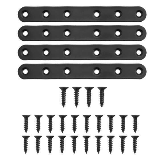 4 PCS Flat Straight Bracket Stainless Steel Mending Plate for Wood Metal Repair Joining Furniture Wooden