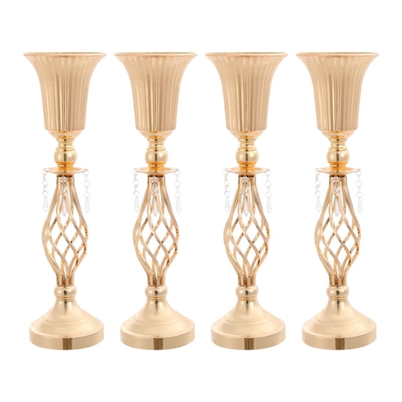 4 PCS Floral Vases, 4 PCS Floral Decoration Vases, Centerpiece for Table Decoration, for Living Rooms, Dining Rooms, Banquet Halls, Wedding Venues