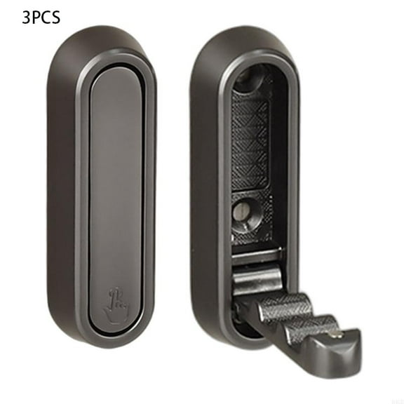 4 PCS Foldable Home Hanging Hooks - Entryway, Bathroom, Kitchen Hooks - Wall-Hung Aluminum Multi-functional Hooks Without Drilling Holes