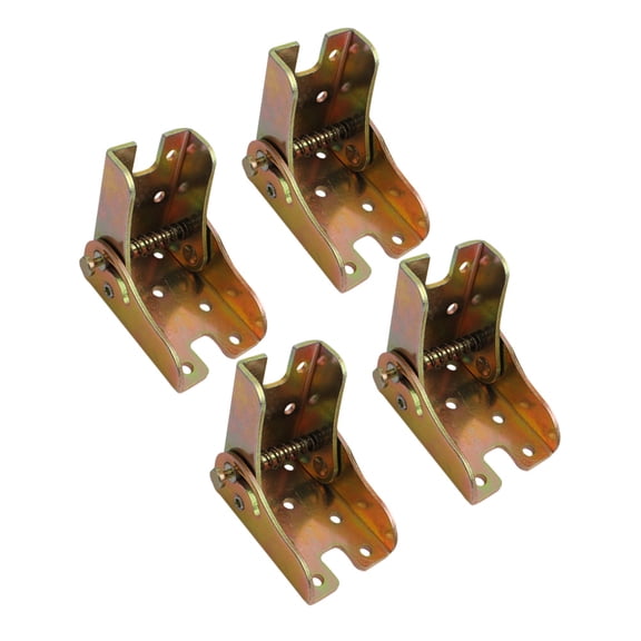 ULTNICE Furniture Hinges Golden 2.6X2.4in Iron Folding Locking