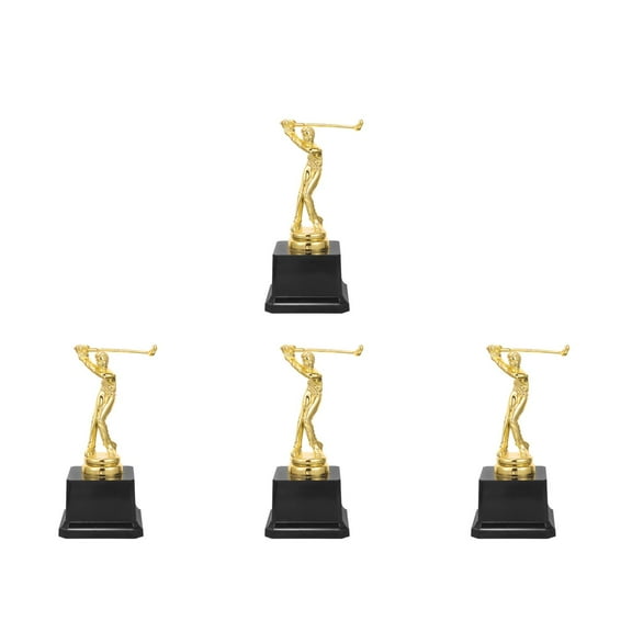 4 PCS Funny Kids Golf Trophy Great Efforts Model Award Child