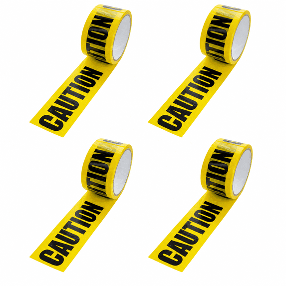 4 PCS 16ft Halloween Caution Tape,16ft Tape for Halloween Decorations Outdoor Indoor,Party Prop for Haunted House Yard Porch Fence Door Halloween Party Decor
