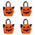 thumbnail image 1 of 4 PCS Halloween Tote Bags, Reusable Cartoon Goodie Bag for Halloween Trick or Treat Grocery Shopping Party Favors Goodie Bags, 1 of 5