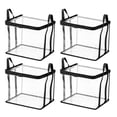 thumbnail image 1 of 4 PCS Heavy Duty Clear PVC Storage Bag for Clothes Moving, 32x24x25cm Stackable Tote with Handle and Zipper, College Dorm Home Organization, 1 of 7