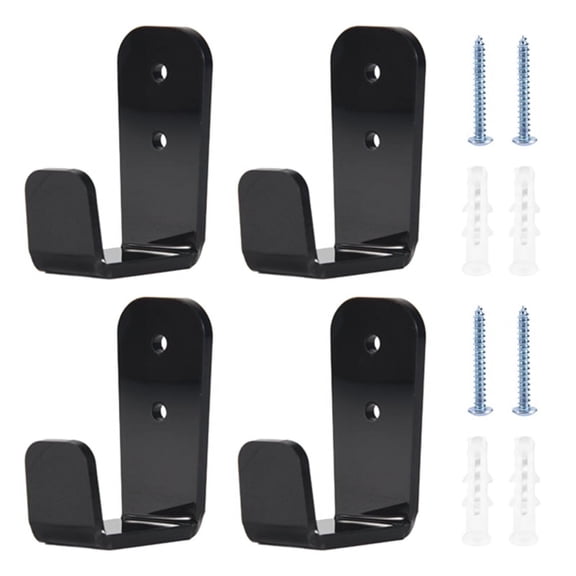 4 PCS Hockey Stick Display Holder Wall Mount, Golf Club Display Rack, Hockey Stick ,for Horizontal Hanger for Home Wall
