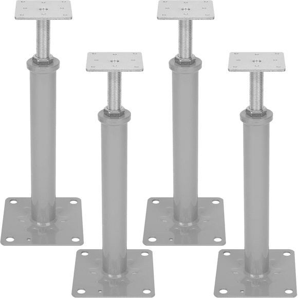 4 PCS House Jacks for Leveling, Adjustable Basement Floor Jack Post, 11.6" to 16.1" Height Range, 8800 lbs Min and Max Height Capacity, Telescoping Jack for Temporary Support