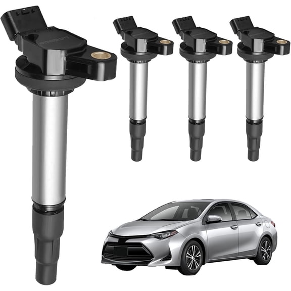4 PCS Ignition Coil UF596 Compatible with Toyota Corolla Prius Matrix CHR 2009-2017 Lexus CT200h 2011-2016 Scion iM xD Pontiac Vibe 1.8 L4 Replace# UF619 C1714 90919-02252