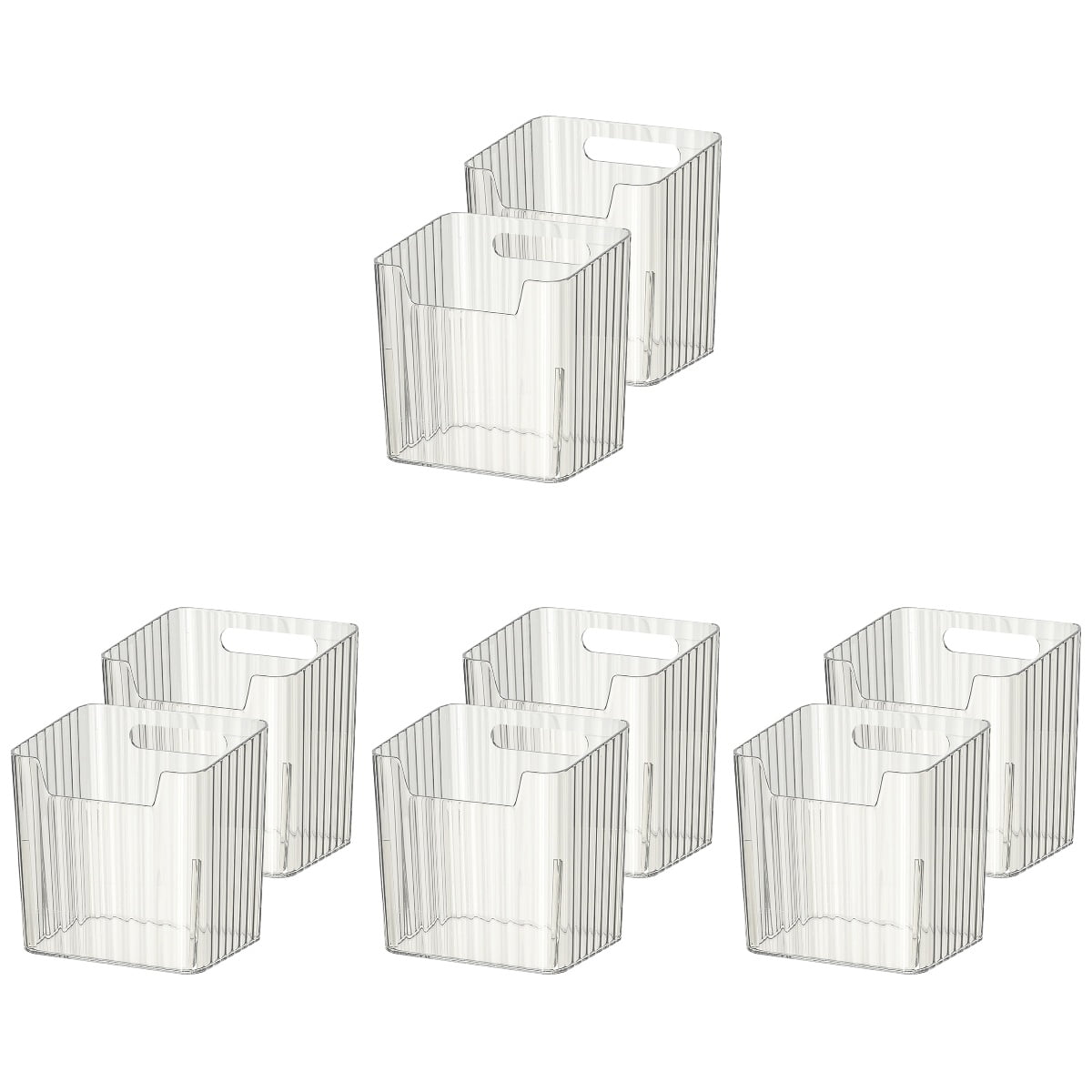 4 PCS Kitchen Rack Fridge Organizer Ingredient Storage Container ...