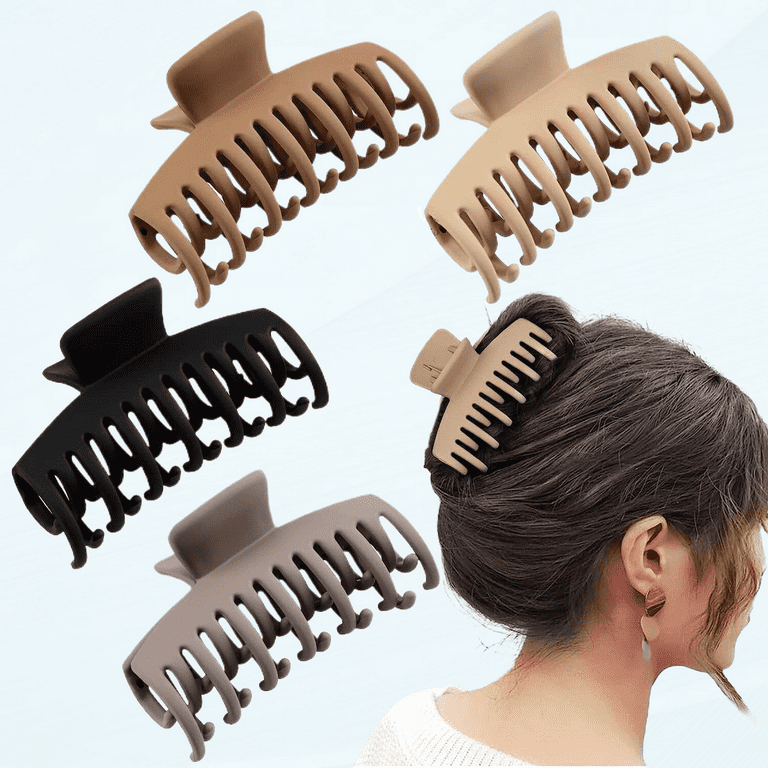 PCS Large Double Row Teeth Hair Claw Clips Medium Hair
