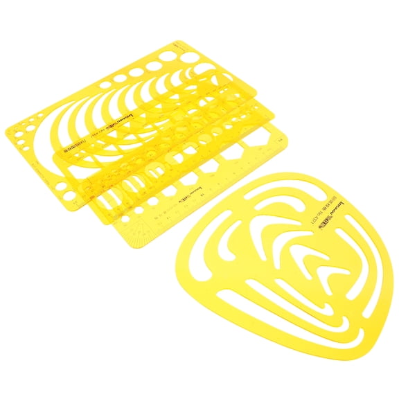 4 PCS Large Geometric Shapes for Drawing Triangle Templates Square Student