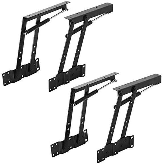 4 PCS Lift Up Top Hinges, 150N Gas Hydraulic Spring Folding Stand Rack Bracket Tea Coffee Table Hinge Mechanism Furniture Hardware Lifting Rack Shelf$$Tools & Hardware Other
