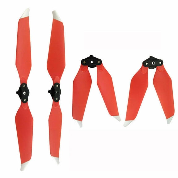 4 PCS Low Noise Quick Release Drone Propellers 8331F for DJI (Mavic PRO Platinum Drone), Red