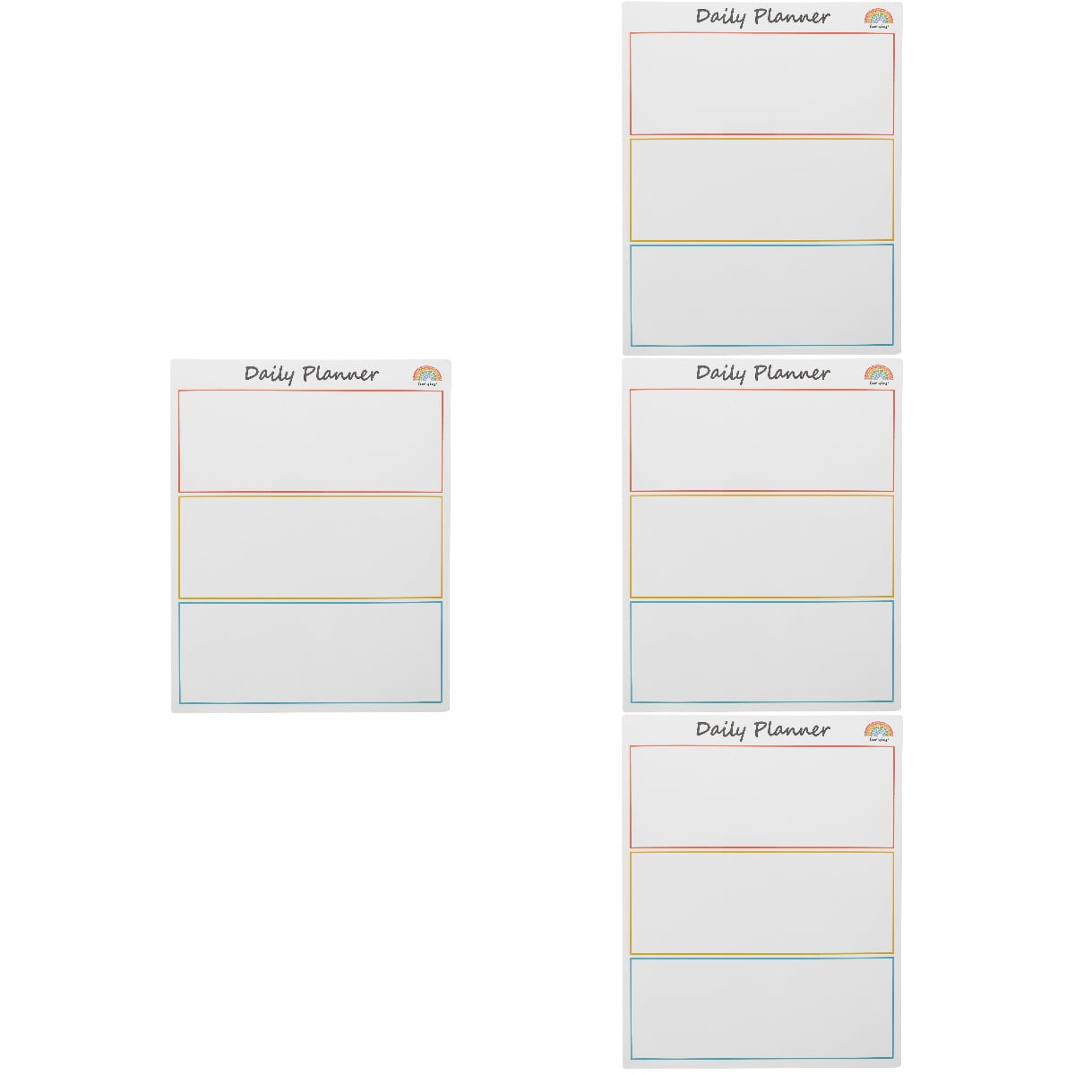 4 PCS Message Board Fridge Reminder for Refrigerator White