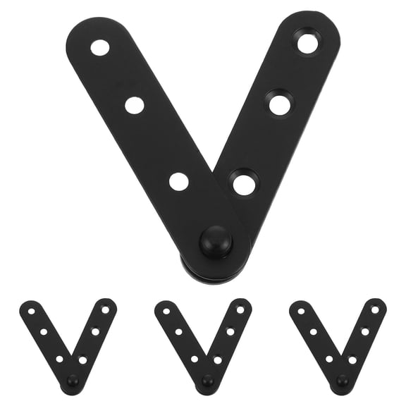 MLINS 4PCS Flat Metal Brackets Straight Bracket Repair Plate Brace for Table Shelf