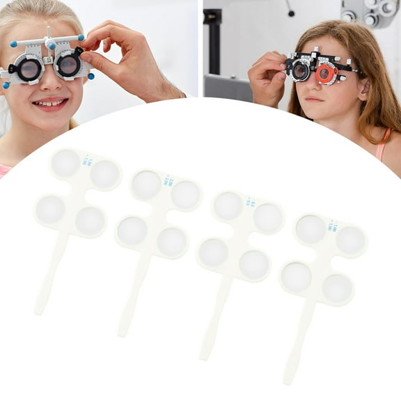 4 PCS Optical Flippers Optometry Optical Optometry Flip Trial Lens Flipper Handle Kit Myopia Amblyopia