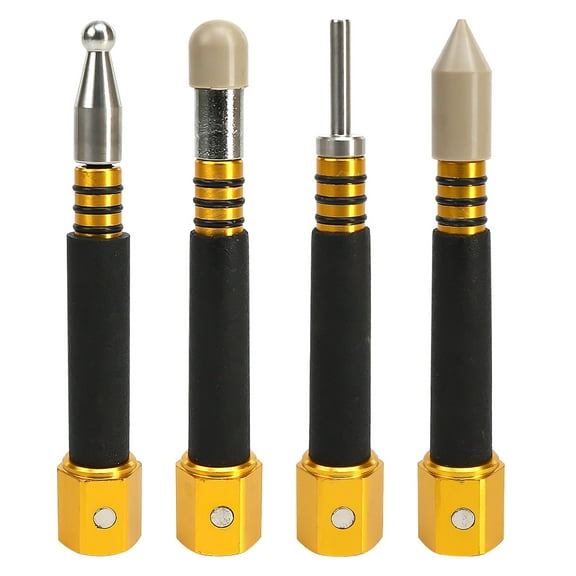 4 Pcs Pen-Shape PDR Tap Down Tool Set - Portable for Car Body Paintless Dent Repair DIY