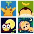 thumbnail image 1 of 4 PCS Painting by Numbers for Kids Birthday Gift DIY Acrylic Oil Painting Kits for Home Wall Decor (8x8inch), 1 of 6
