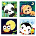thumbnail image 1 of 4 PCS Painting by Numbers for Kids Birthday Gift DIY Acrylic Oil Painting Kits for Home Wall Decor (8x8inch), 1 of 6