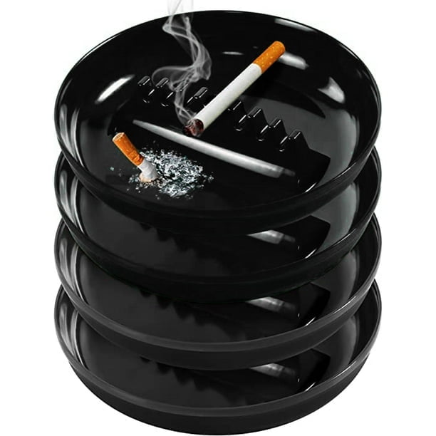 Packs Plastic Ashtrays For Cigarettes And Cigars, Indoor Outdoor Ash 