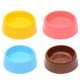 thumbnail image 1 of 4 PCS Pet Plastic Bowls Plastic Candy Color Pet Cat Dog Puppy Rabbit Animal Practical Food Water Bowl - type:style1, 1 of 5