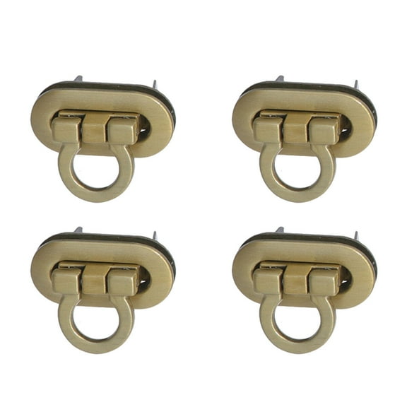 WHAMVOX Durable Zinc Alloy Bag Lock for Handbags and Purses Fashionable Coffee Pieces