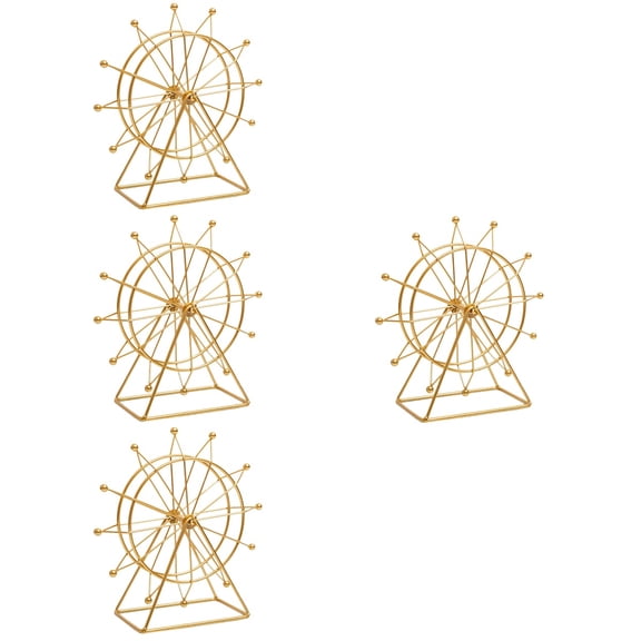 4 PCS Portable Ferris Wheel Model Home Decor Desktop Office