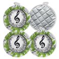 thumbnail image 1 of 4 PCS Pot Holders for Kitchen,Potholders Sets with Hook for Oven,Cooking,Baking,Musical Notes And Treble Clef With Piano Keys, 1 of 7