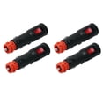 thumbnail image 1 of 4 PCS Power Adapter Connector 12V Car Plug with Fuse and Switch 20mm Cig / 12mm DIN for Euro Vehicle Electrical Socket,4 Adapter Connector,Black & Red, 1 of 7