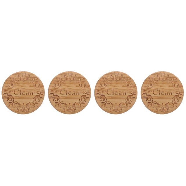 4 PCS Refrigerator Magnets Dishwasher Tiles Dual Side Clean Flip