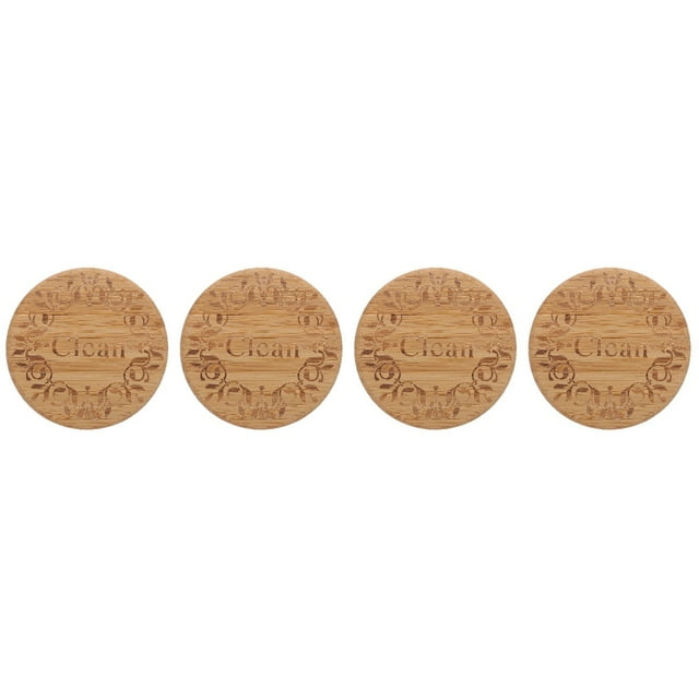 4 PCS Refrigerator Magnets Dishwasher Tiles Dual Side Clean Flip