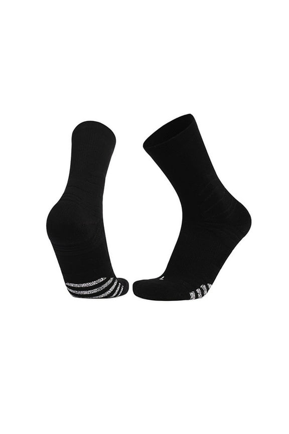 4 PCS Regular Size Socks for Men Sport Socks with Quick Dry Moisture Fabric Ankle Protection Compression Sock for Gym Training Running Hiking Biking Free Size
