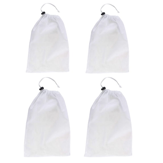 4 PCS Replacement Pool Jet Vacuum Bag for Pool Maintenance,Jet Vacuum Pool Cleaner Fine Mesh Bag with Pull Lock Cord