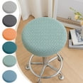 thumbnail image 1 of 4 PCS Round Stretch Bar Stool Covers,High Elastic Non-slip Circle Chair Covers with Elastic Band,Washable Removable Stool Cushion Slipcover,Soft Round Bar Stool Seat Covers for Dining Room Banquet, 1 of 7
