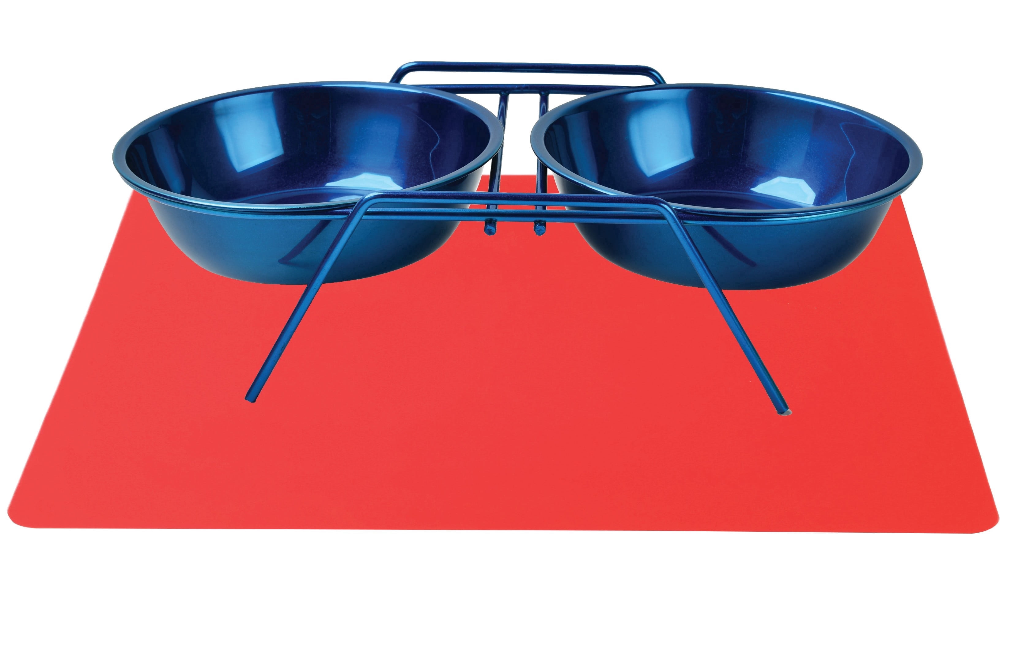 Farberware 4 Piece set - Double Elevated Bowl set with Silicone Feeding Mat 664 ML / 22 OZ