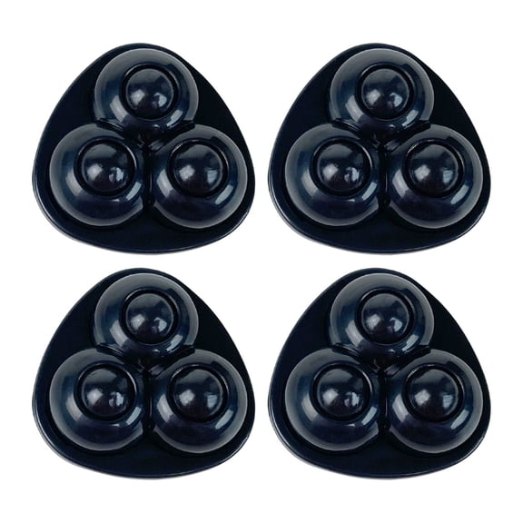 4 PCS Self Adhesive Appliance Sliders,Heavy-Duty Small Appliance Casters Wheels Sticky Swivel Sliders,360 Degree Noise-Free Rotation Storage Box Bottom Trash Can Appliances Caster (Z-Nylon Black)