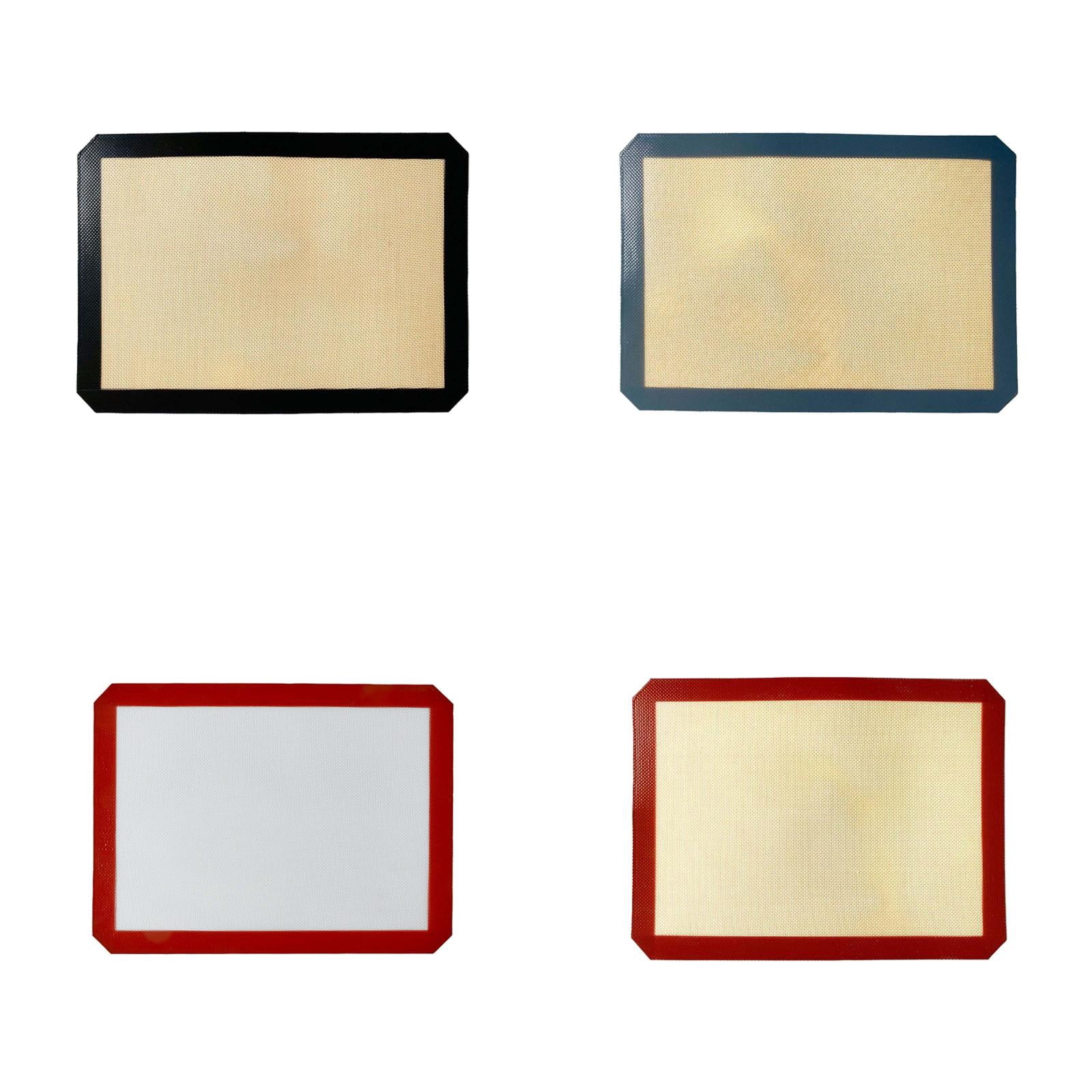4 PCS Silicone Baking Mat Set of 1 Non Stick Baking Sheet for Oven, Reusable Food Grade Silicone Mats for Cookies Macaron Pizza Bread Baking Supplies and Accessories Kitchen Tools (16.53"x11.61")