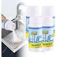 thumbnail image 1 of 4 PCS Sink and Drain Cleaner, Sink Drain Cleaning Powder, Multi-functional Pipe Unclogging Solution for Kitchen and Bathroom, Fast Acting Clog Remover for Home Users, 1 of 8
