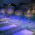 thumbnail image 1 of 4 PCS Solar Firework Light with Rainbow Tube, 120 LED Outdoor Solar Garden Decorative Lights IP65 Waterproof String, 1 of 8