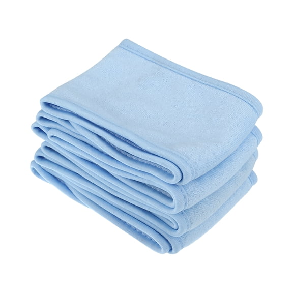 4 PCS Spa Facial Headband Adjustable Face Wash Headband for Face Washing Shower Blue