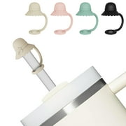 4 PCS Straw Cover Cap for Stanley 30&40 Oz Cup, Silicone Sun Hat Straw Topper Accessories Anti-dust for Men & Women Gift