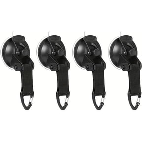 4 PCS Suction Cups Heavy Duty with Hooks,Outdoor Strong Suction Cup Wall Anchor for Camping Tarp Accessory,Car Side Awning,RV Boat Window Glass Camping Trap