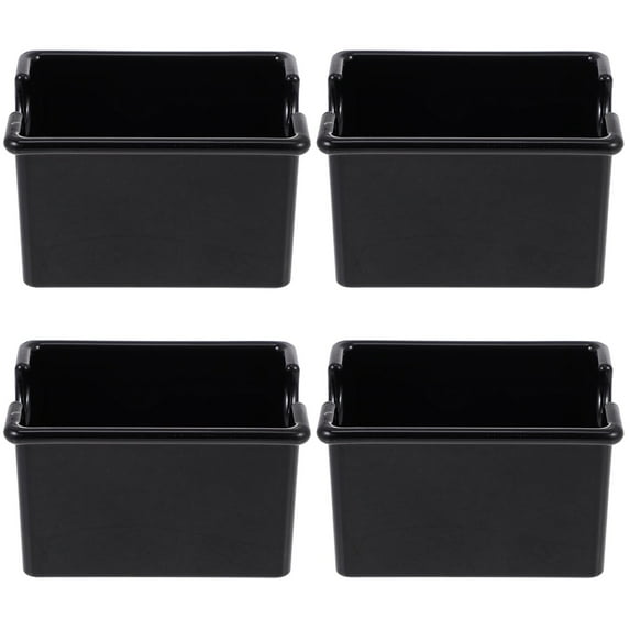 4 Pieces Sugar Holder for Coffee Bar Creamer Container Boxes Lid Black